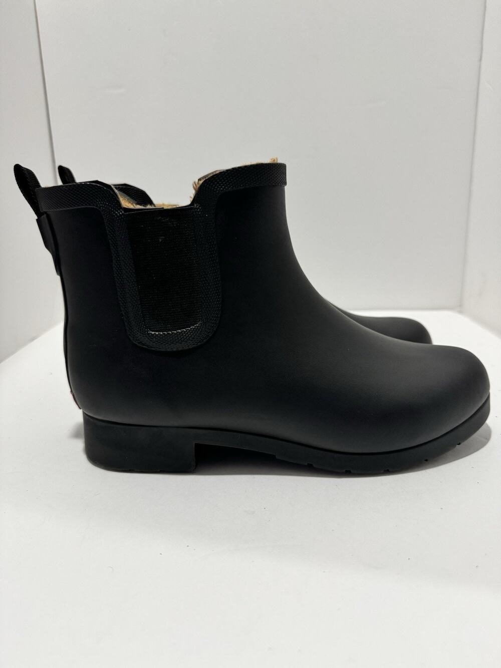 Chooka Rain Boots Delridge Chelsea Faux Fur Lined Waterproof Women’s Size 8.